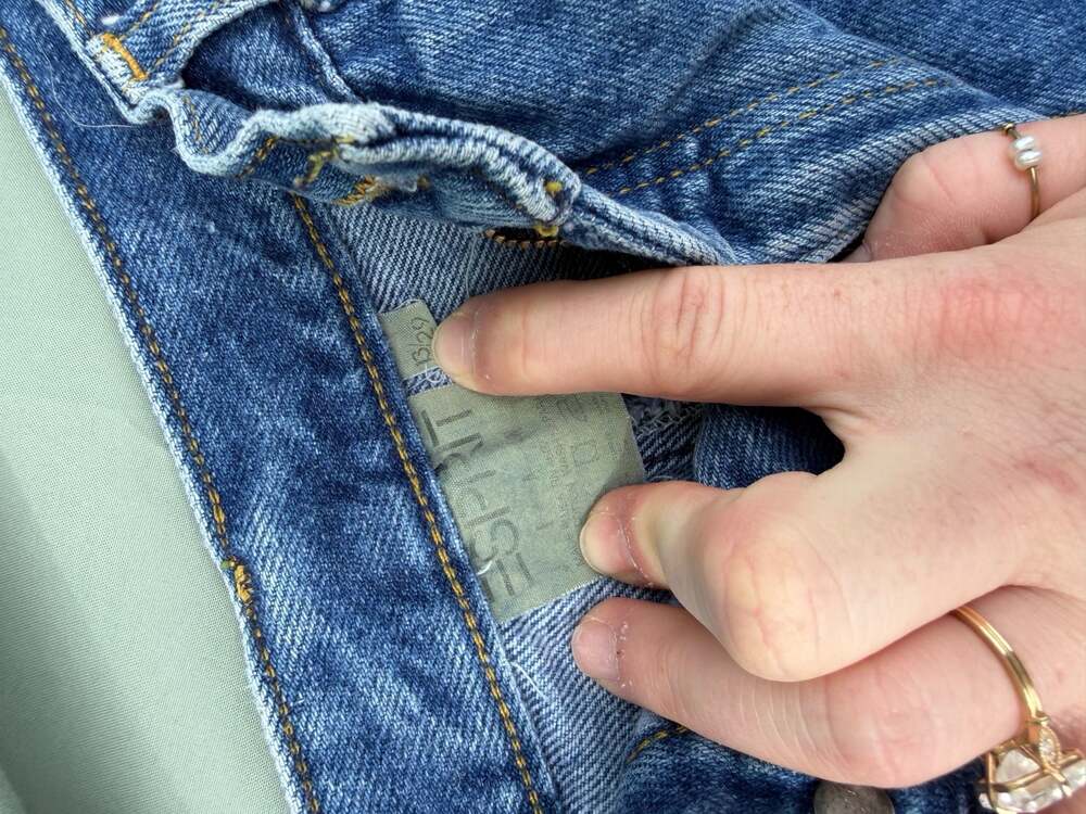 80's vintage ESPIRIT denim skirt 13/29 - Picture 3 of 3
